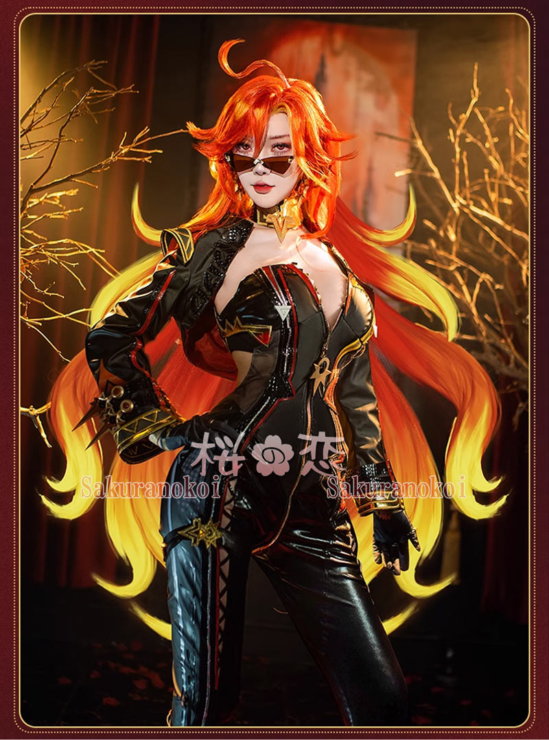  󤷤 genshin ޡ ץ  Mavuika п cosplay ٥ ѡƥ 塼   mg201