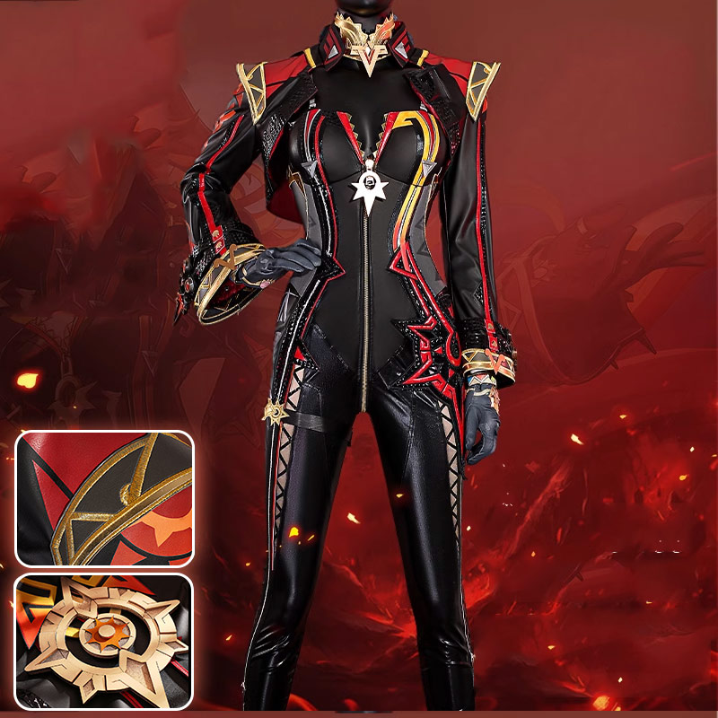  󤷤 genshin ޡ ץ  Mavuika п cosplay ٥ ѡƥ 塼   mg201