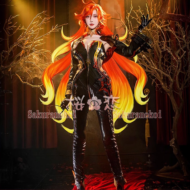 󤷤 genshin ޡ ץ  Mavuika п cosplay ٥ ѡƥ 塼   mg201