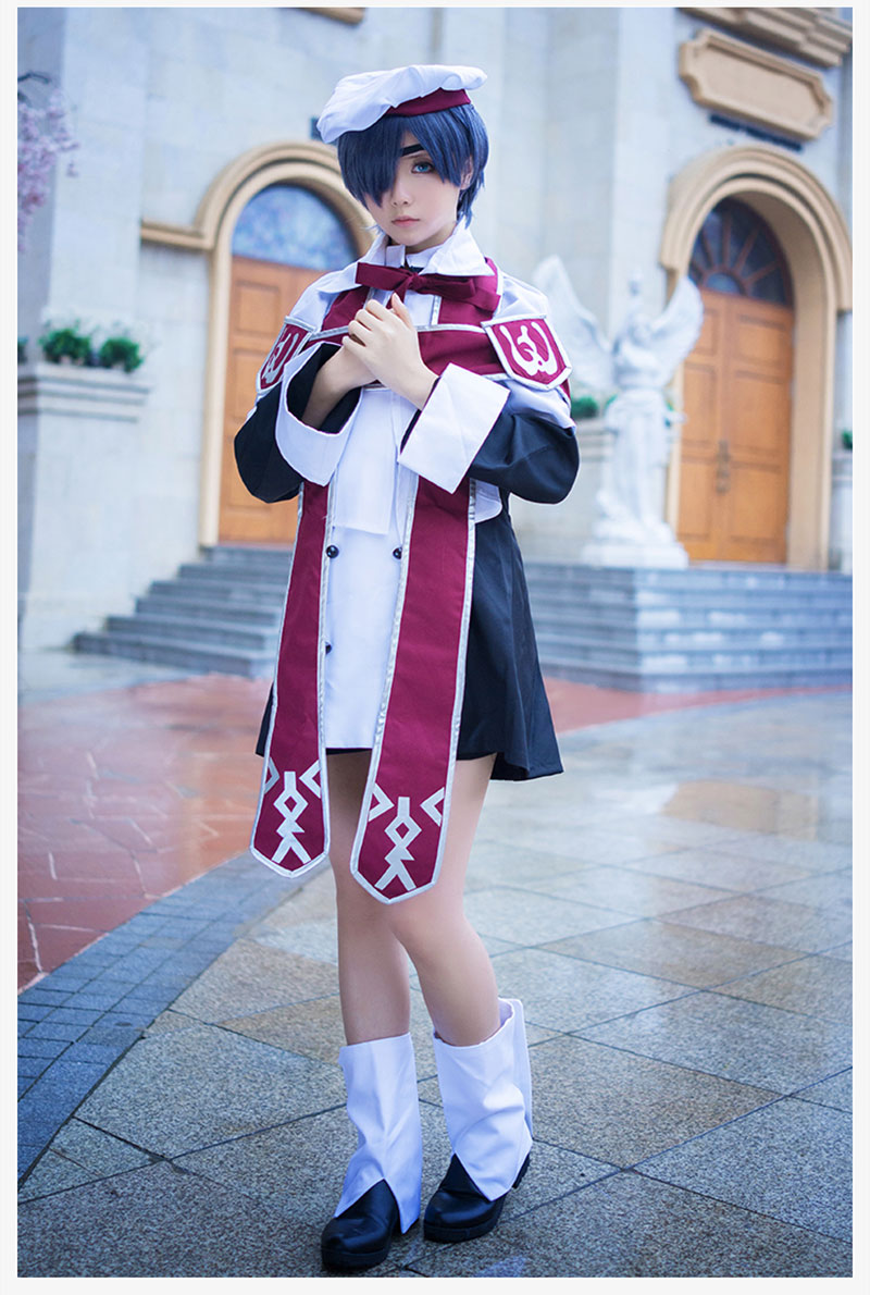 黒執事 風 シエル ファントムハイヴ 風 聖歌服 Ciel Phantomhive 風 コスプレ衣装イベント コスチューム 変装 アニメscm009 コスプレ衣装専門店 桜の恋 アニメコスプレ衣装 通販