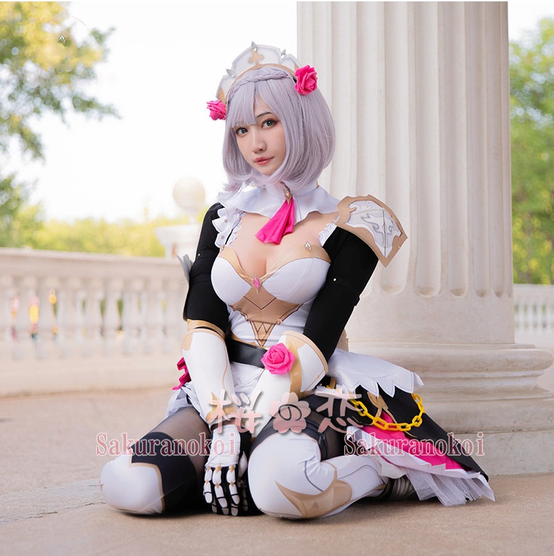 ���� ���󤷤� genshin �Υ��� Noelle �����ץ� ���� cosplay ���٥�� �ѡ��ƥ��� �������塼�� ���� ���� mg056