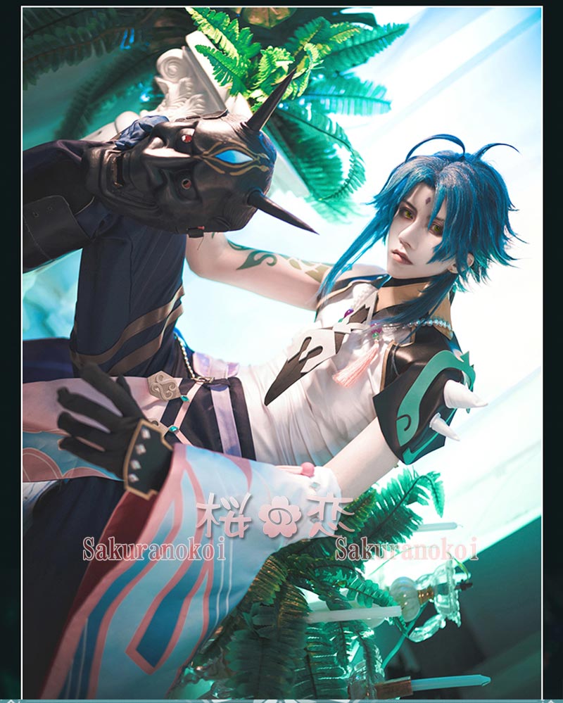 ���� ���󤷤� genshin ����ʥ��祦��Xiao �����ץ���� cosplay ���٥�� �ѡ��ƥ��� �������塼�� ���� ���� mg039