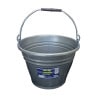 [法人様限定] やわらか シルバーバケツ 10L 5個(1個あたり1010円) 目盛付 AC|作業用品|建設資材