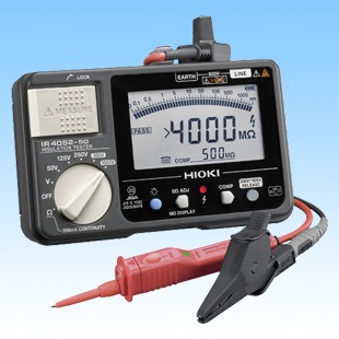 絶縁抵抗計 IR4052-50（スイッチなしリードタイプ）