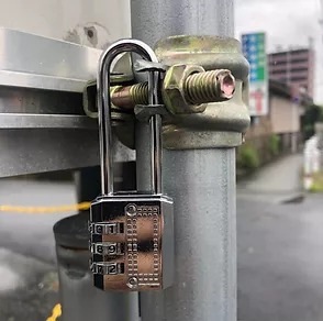 セキュリティロッククランプ　※専用ナンバー鍵セット