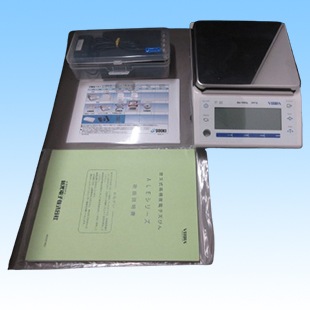 【中古販売】高精度電子天びん ALE15001R（AC/乾電池兼用･0.1g/15kg)　※校正証明書付き