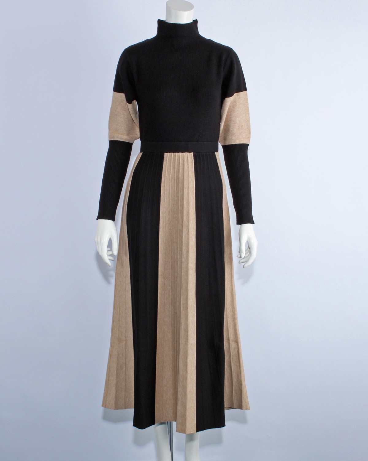 perverze ハイネックニットワンピース ふわふわ柔らか ハイネック ロングニットワンピース （ロング