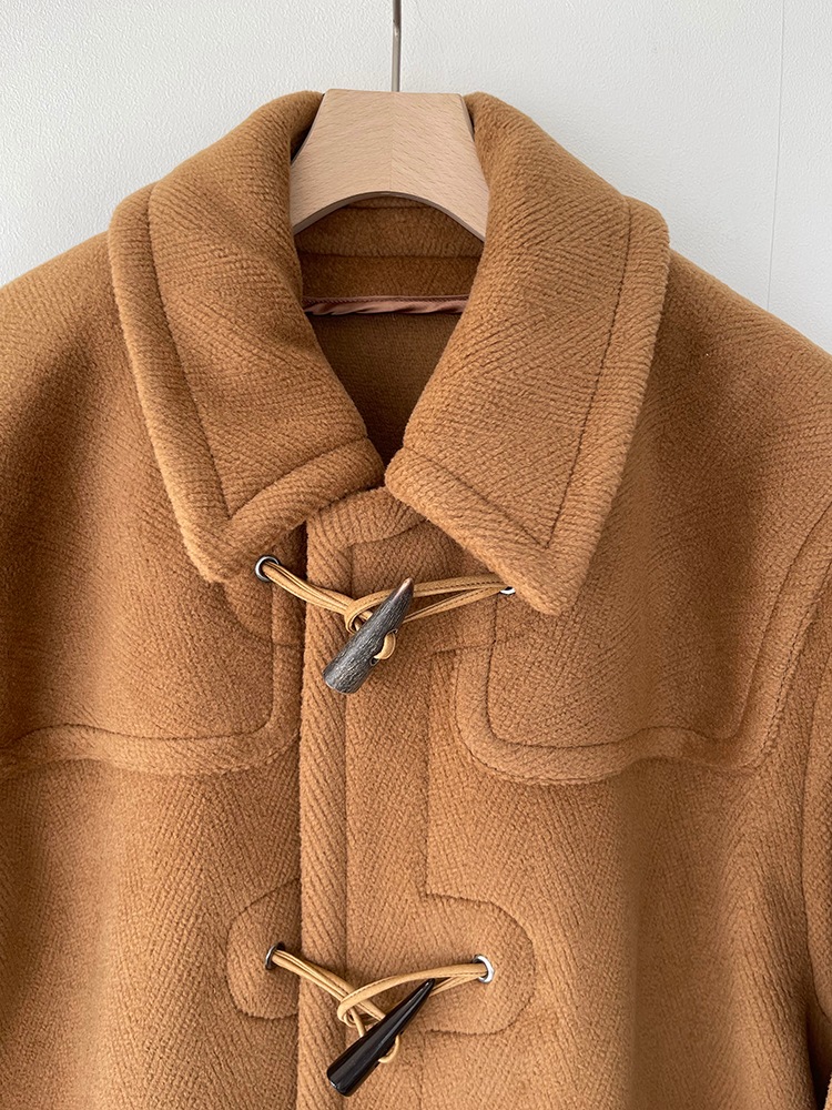 AURALEE  A22AC01WH WOOL HERRINBONE PILE DUFFLE COAT ������꡼  ���åե륳����(BRN)