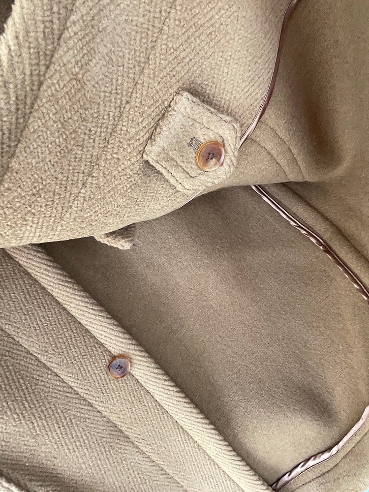 AURALEE  A22AC01WH WOOL HERRINBONE PILE DUFFLE COAT ������꡼  ���åե륳����(BRN)