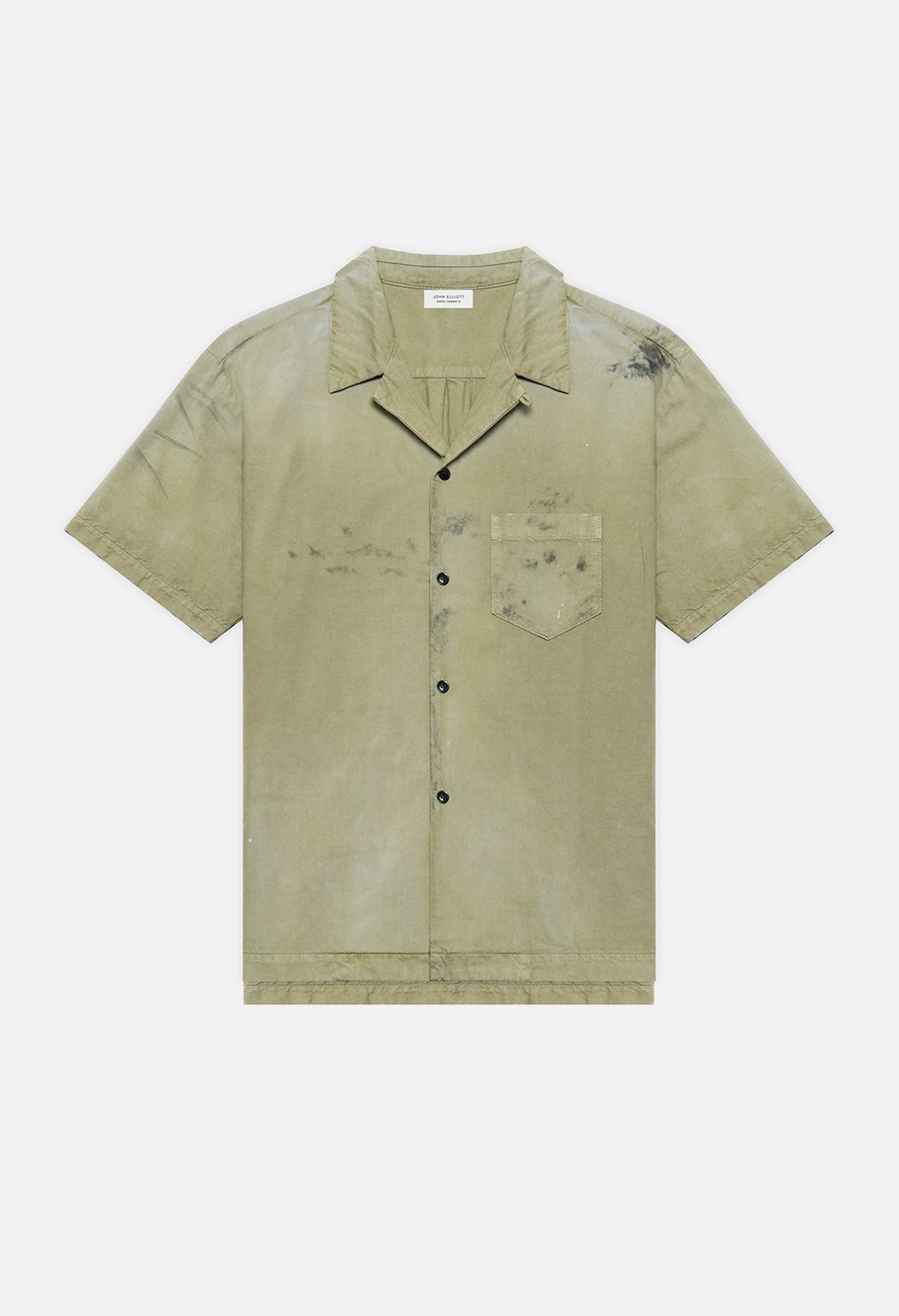 JOHN ELLIOTT GAS STATION S/S SHIRT (OLIVE) / ����󥨥ꥪ�å� �ڥ���ȥ����