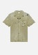 JOHN ELLIOTT GAS STATION S/S SHIRT (OLIVE) / ����󥨥ꥪ�å� �ڥ���ȥ����