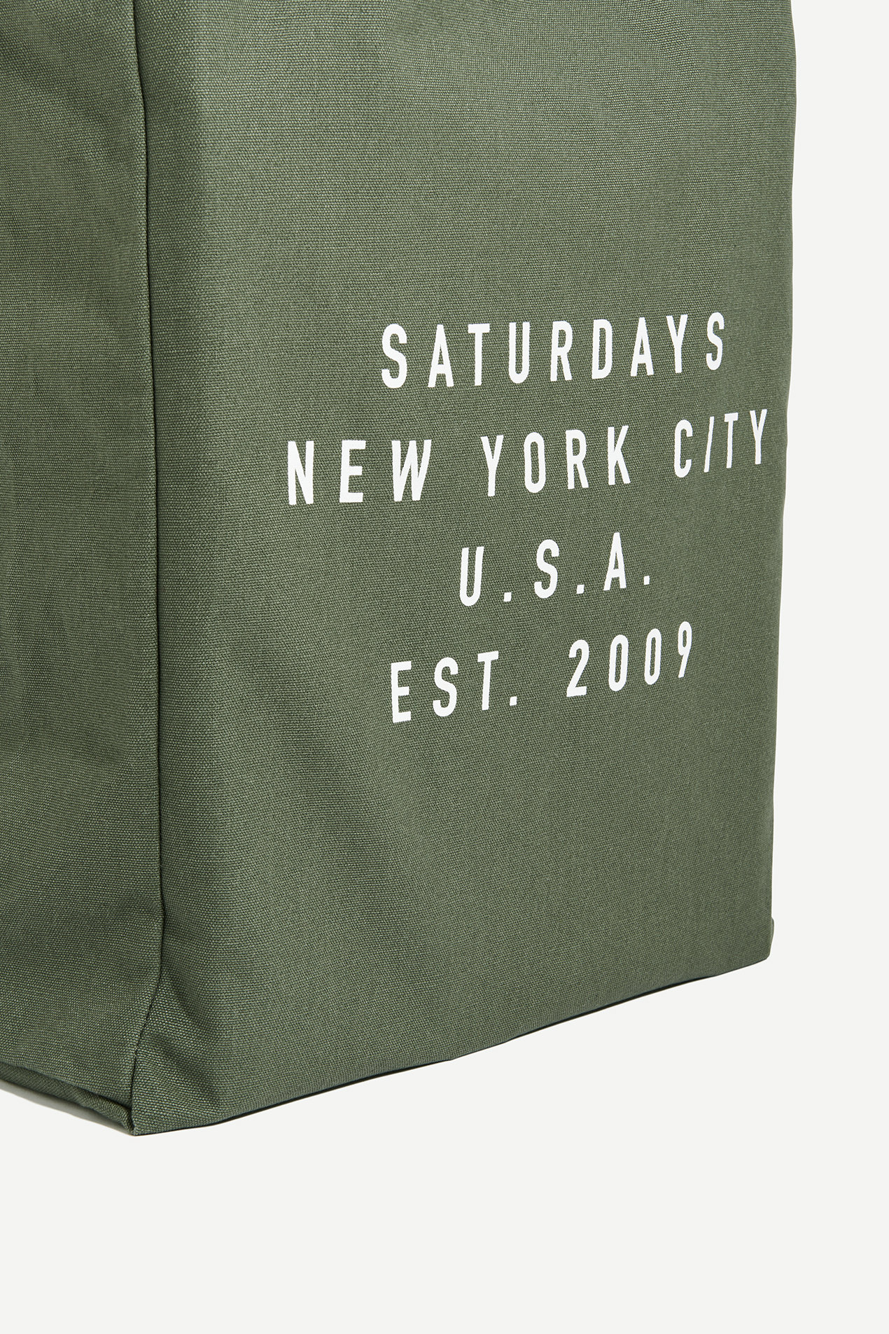 SPRING 2018 SATURDAYS NEW YORK CITY ESTABLISHED USA TOTE / ǡ USA ֥å ȡȥХå (KHAKI)