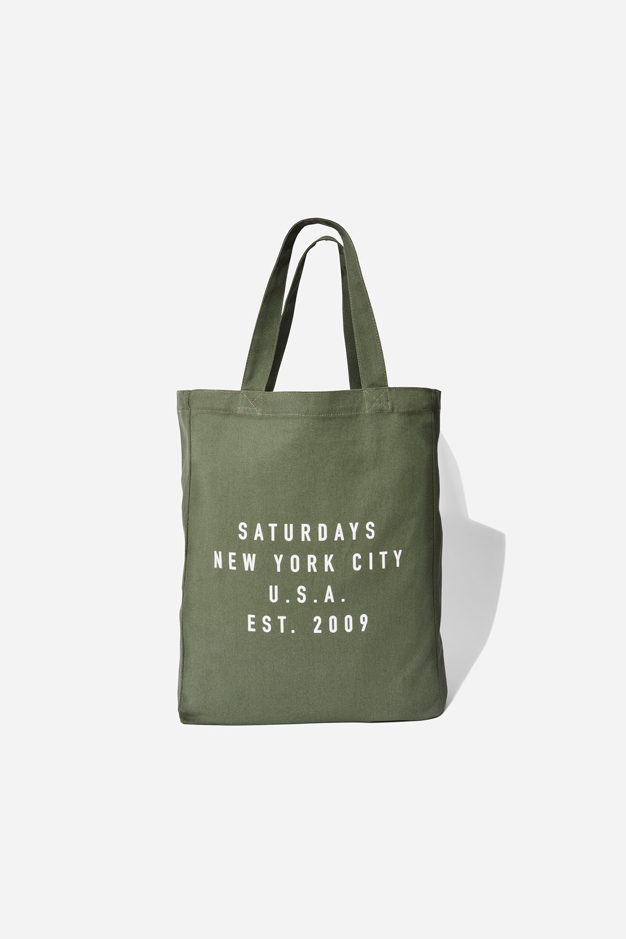 SPRING 2018 SATURDAYS NEW YORK CITY ESTABLISHED USA TOTE / ǡ USA ֥å ȡȥХå (KHAKI)