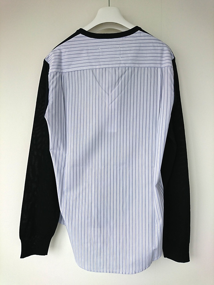MAISON MARGIELA SPLICED KNIT (NAVY) S50HA0941/ �᥾��ޥ른���� ���ץ饤�� �˥åȡ������