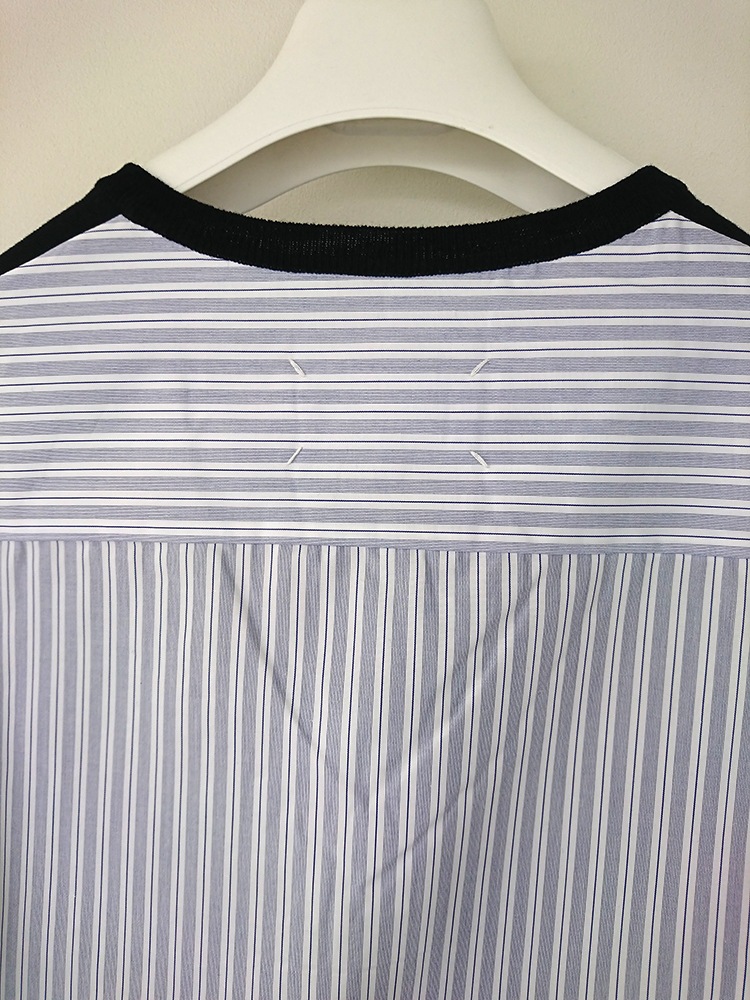 MAISON MARGIELA SPLICED KNIT (NAVY) S50HA0941/ �᥾��ޥ른���� ���ץ饤�� �˥åȡ������