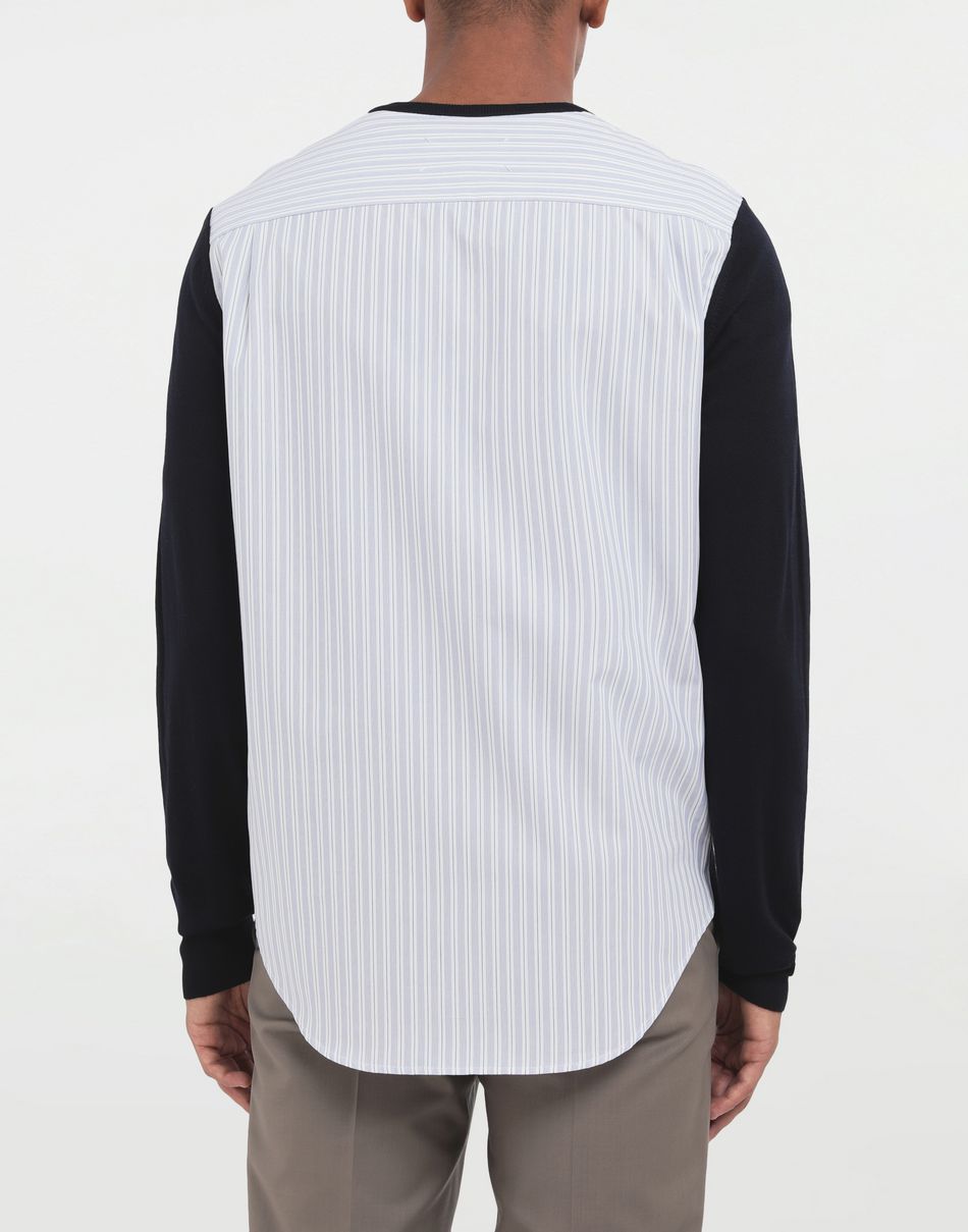 MAISON MARGIELA SPLICED KNIT (NAVY) S50HA0941/ �᥾��ޥ른���� ���ץ饤�� �˥åȡ������