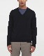 MAISON MARGIELA SPLICED KNIT (NAVY) S50HA0941/ �᥾��ޥ른���� ���ץ饤�� �˥åȡ������