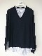 MAISON MARGIELA SPLICED KNIT (NAVY) S50HA0941/ �᥾��ޥ른���� ���ץ饤�� �˥åȡ������