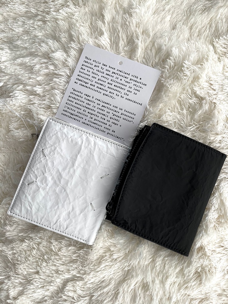 MAISON MARGIELA WALLET (BLK/WHITE)  / �᥾��ޥ른���� ���å� ������å� /����