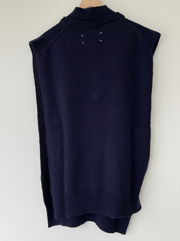 ��2�����١�MAISON MARGIELA KNIT VEST/ �᥾��ޥ른���� �˥åȥ٥��ȡ����ȡ��� SI1TH0001 S18064860F