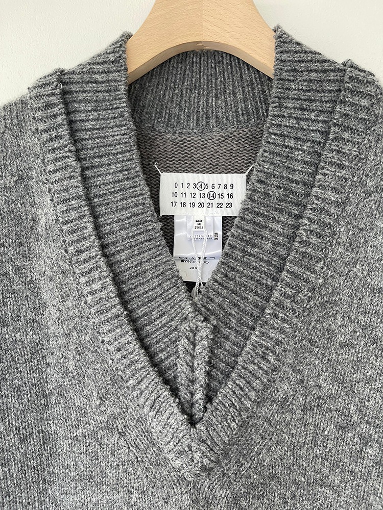 ��2�����١�MAISON MARGIELA KNIT VEST/ �᥾��ޥ른���� �˥åȥ٥��ȡ����ȡ��� SI1TH0001 S18064860F