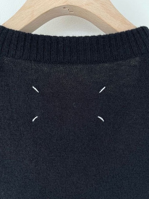 MAISON MARGIELA CARDIGAN/ �᥾��ޥ른���� ����ܡ��ѥå������ǥ����󡡥֥�å� S30HA0908