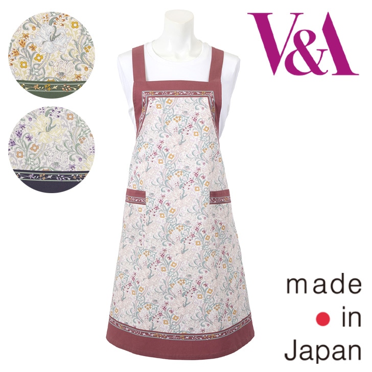V&A】ヴィ・アンド・エー ゴールデンリリー パネル クロスエプロン