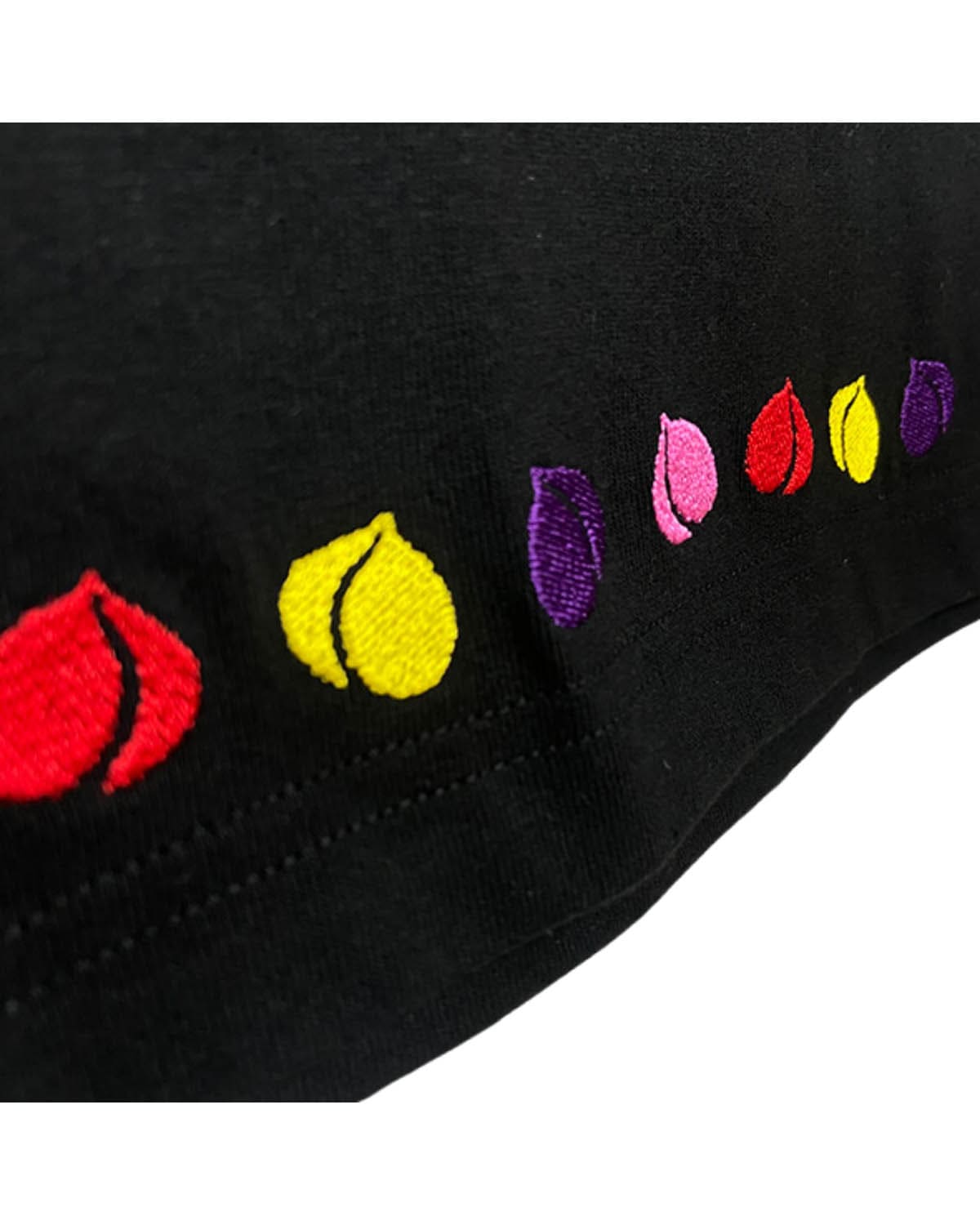 【SALE!】オリジナル幸せTシャツ★ももの刺繍いり♪