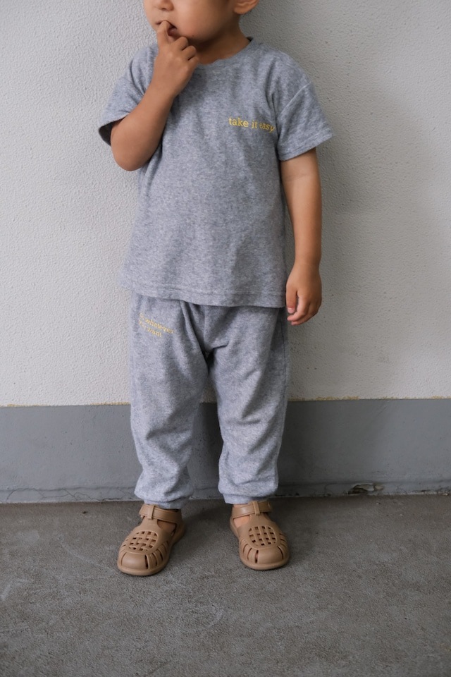 Organic Cotton Pail Jogger Pants グレー