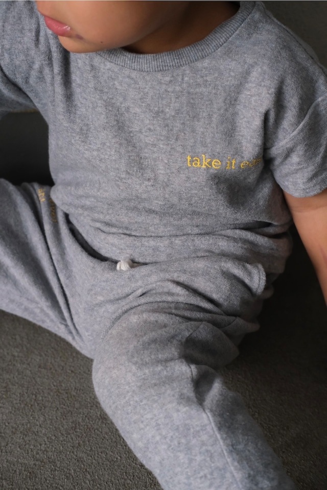 Organic Cotton Pail Jogger Pants グレー