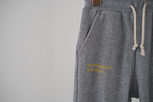 Organic Cotton Pail Jogger Pants グレー