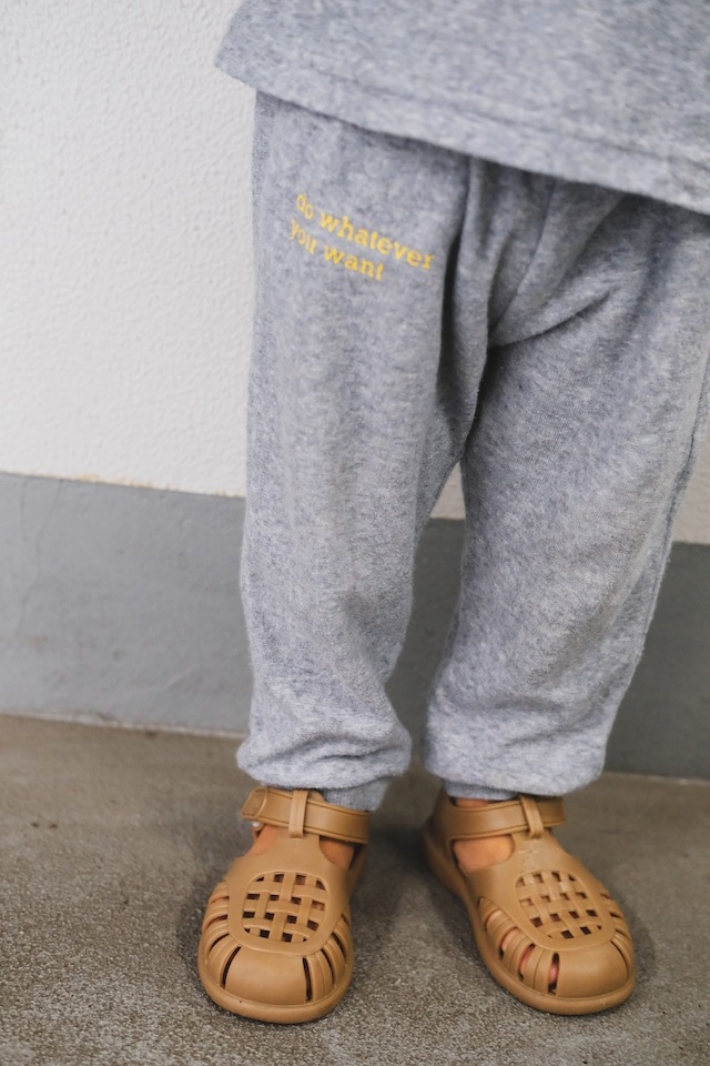 Organic Cotton Pail Jogger Pants グレー