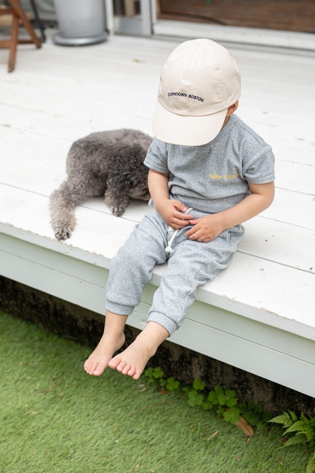 Organic Cotton Pail Jogger Pants グレー