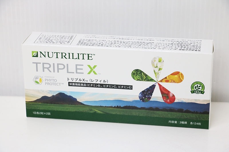 Amway - トリプルX 3箱　届いたばかりの製品 楽天市場】アムウェイ トリプルX 3セル ケース付 栄養機能食品