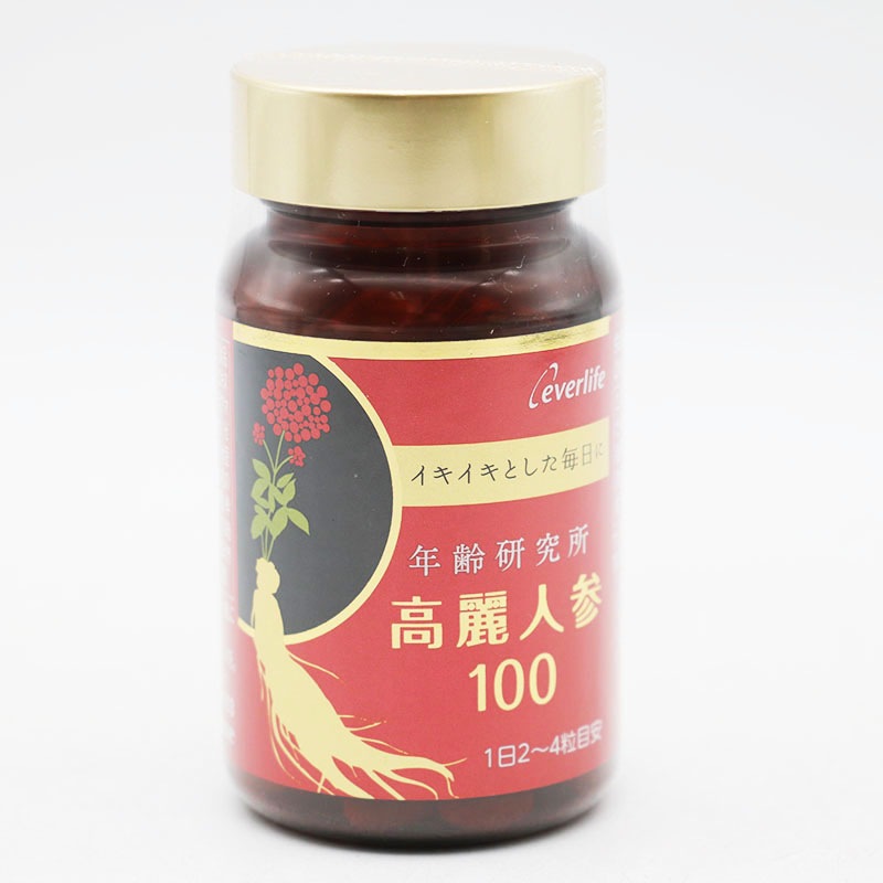 エバーライフ  高麗人参 100 60粒入り 3点 Amazon | エバーライフ 高麗人参 100 ソフトカプセル 60粒(約1