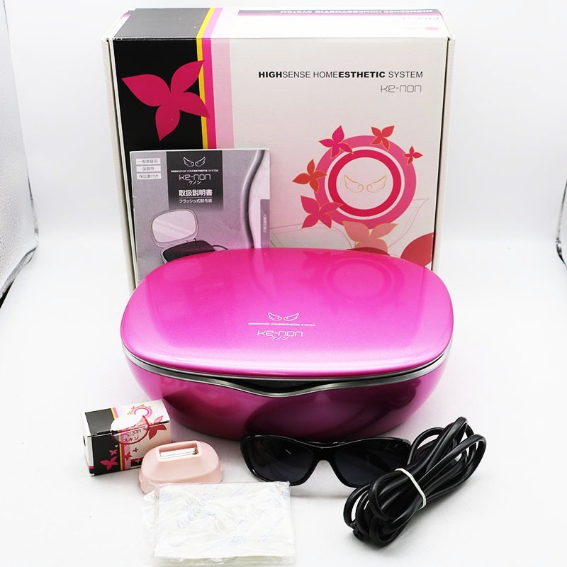 ke-non 脱毛器 ピンク 本体と付属品 ☆新品☆ 値下げ!!☆Ke-non(ケノン)フラッシュ式脱毛器【Ver.8.4