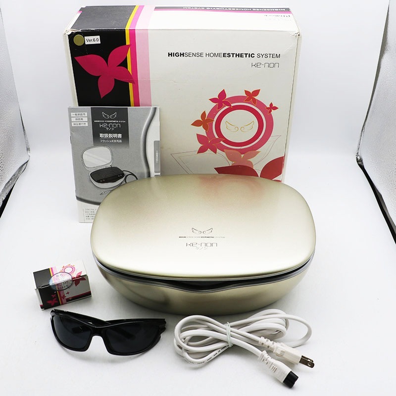 ケノン脱毛器　　ver6.0 エムテック　未使用に近い商品です △美品 エムテック ケノン Ver.6.0 まゆ毛脱毛器あり 元箱あり