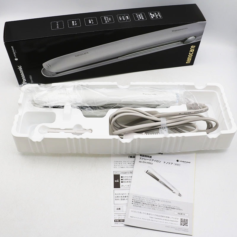 ストレートアイロン ナノケア EH-HS0E-W 白 ストレートアイロン