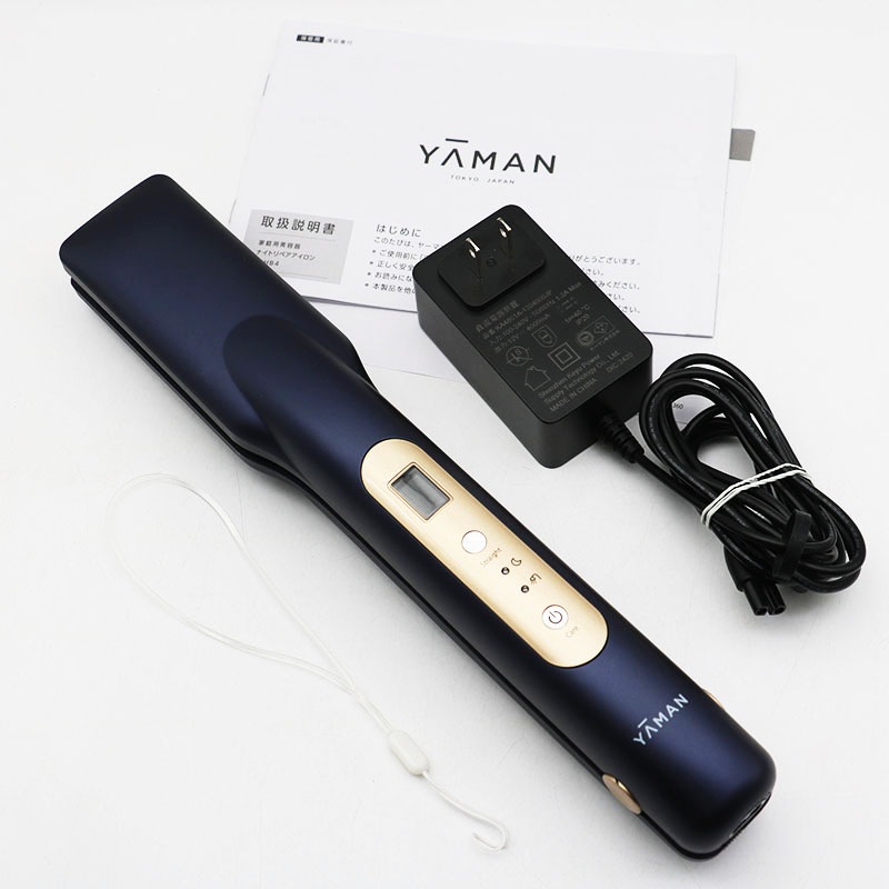 △YA-MAN ヤーマン ナイトリペアアイロン YJHB4L ネイビー 中古良品