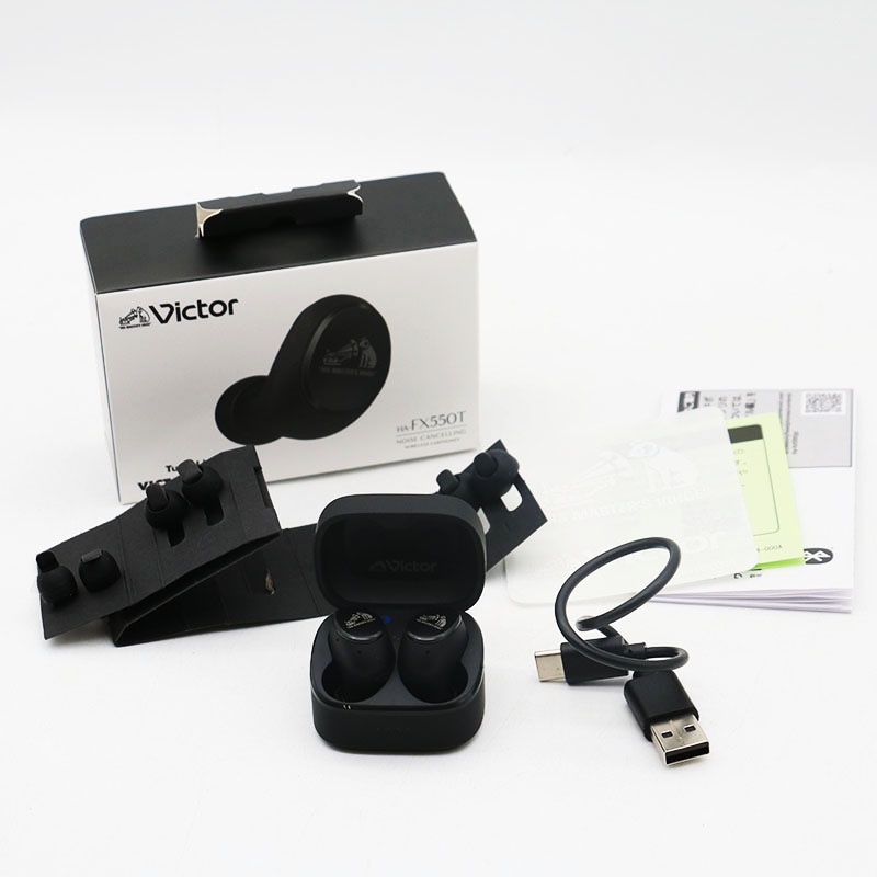  VICTOR ӥ HA-FX550T-B ֥å NOISE CANCELLING WIRELESS EARPHONES Ȣ 