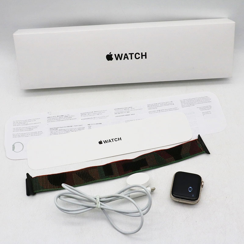 ��Apple Watch SE 2nd Gen MNL73J/A 32GB 40mm Starlight Aluminum GPS ��Ȣ���� �������