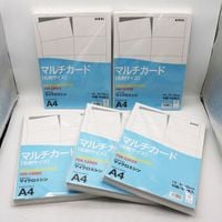 ������̤���� ASKUL �������� �ޥ�������� ̾�ɥ����� �ޥ������ߥ��� �ޥ���ץ�󥿥�����A4 10��/100������ 1�ҡ�91��55mm 5������ 