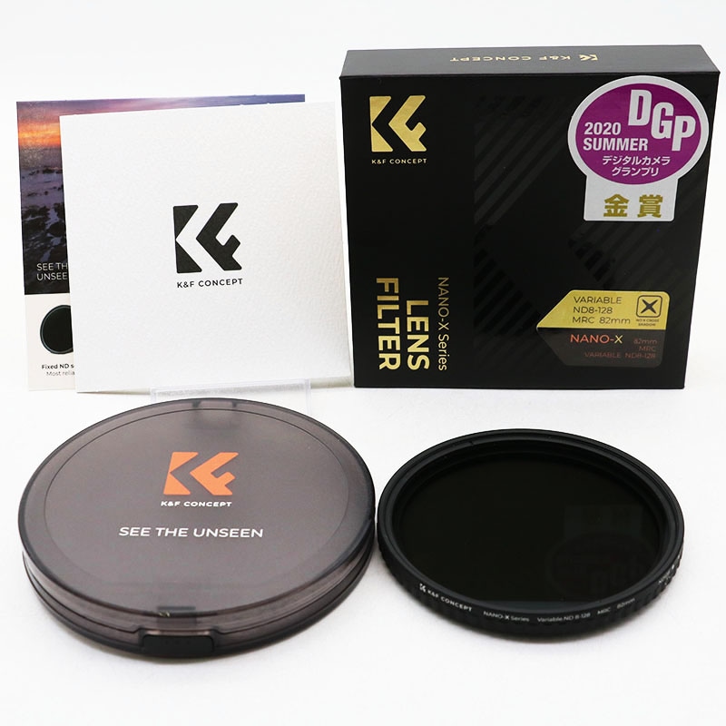 ������ K&F CONCEPT NANO-X ���꡼�� ��󥺥ե��륿�� Variable ND8-128 MRC 82mm ��Ȣ���� 