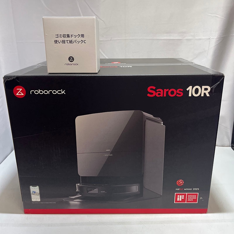 ������̤���� Roborock Saros ���ܥ��å� ������ 10R ���ܥå��ݽ���&����ư�ɥå� S91COP+EWFD28LPR �֥�å� 2025ǯ�� 