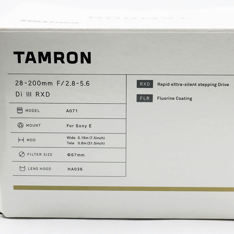  TAMRON  28-200mm F2.8-5.6 Di III RXD ModelA071 FOR SONY E Ȣ 