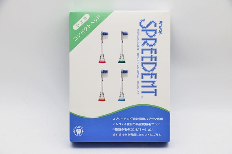 SPREEDENT 交換用ブラシ 4個入り 音波振動ハブラシ 交換用ブラシ（コンパクトヘッド4個入り