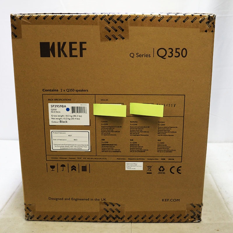 KEF Q350スピーカー 黒 ほぼ未使用 KEF : Q350 サテンブラック - 中古 | オーディオユニオン