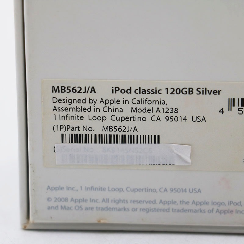 Apple iPod classic 120GB A1238 動作確認済み ▽ Apple iPod ふと