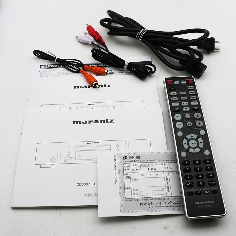 中古 Marantz CDプレーヤー CD6003 マランツ 2010年製 中古 Marantz CDプレーヤー CD6003 マランツ 2010年製