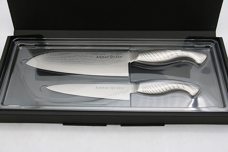 Amway - 【新品】 アムウェイ クィーン プレミアムナイフセット ダマスカス 包丁 プレミアムナイフセット│アムウェイホーム
